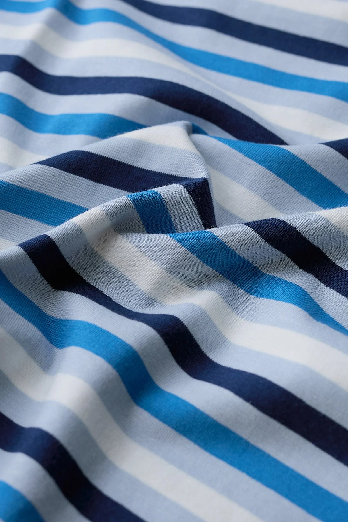 Sailor Organic Cotton Jersey Top - Tri Mini Cornish Blue Fog - Image 5